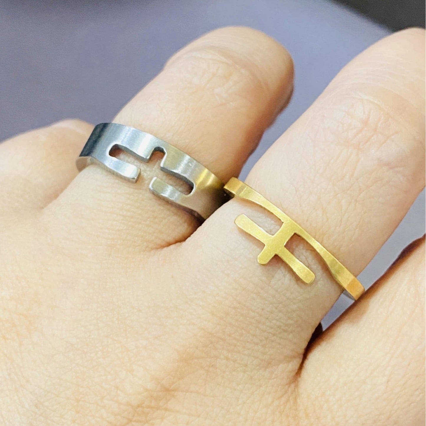 แหวนกางเขนทูโทน Y004