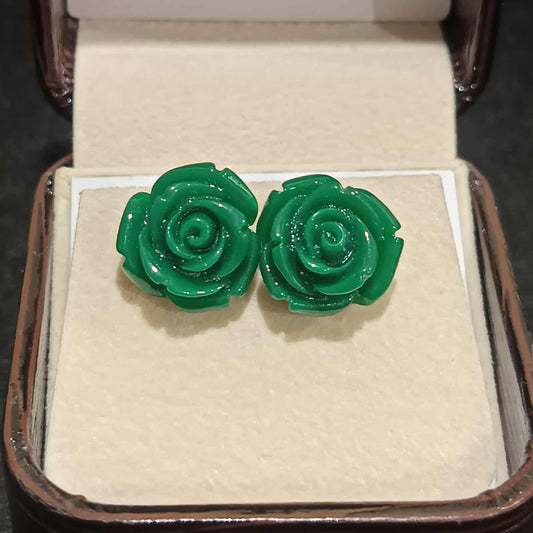 ต่างหูกุหลาบ S คละสี  Y040