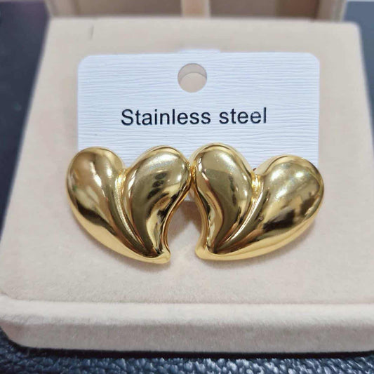 ต่างหูสีทอง คละลาย Y072