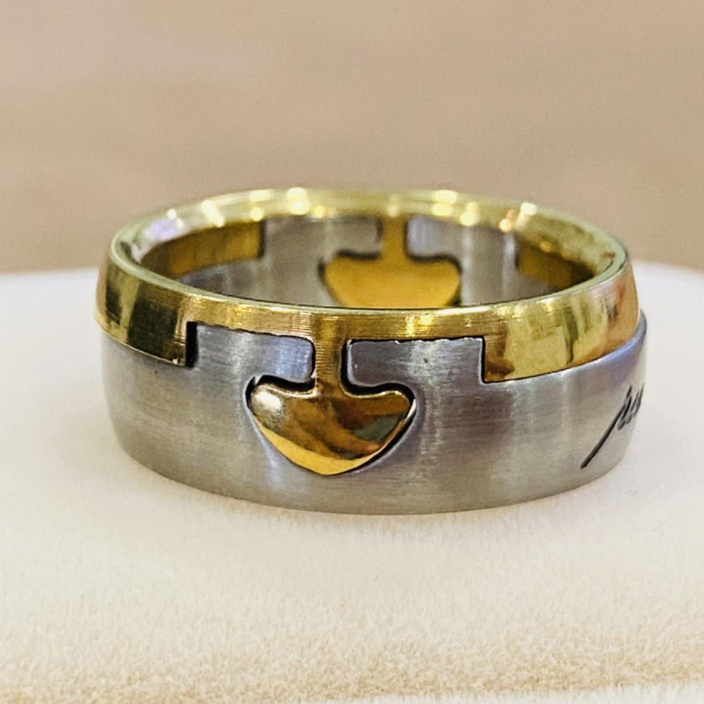 แหวนทูโทนดีไซน์รูปเห็ด Y010