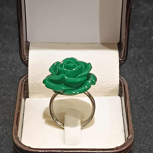 แหวนดอกกุหลาบคละสี Y041