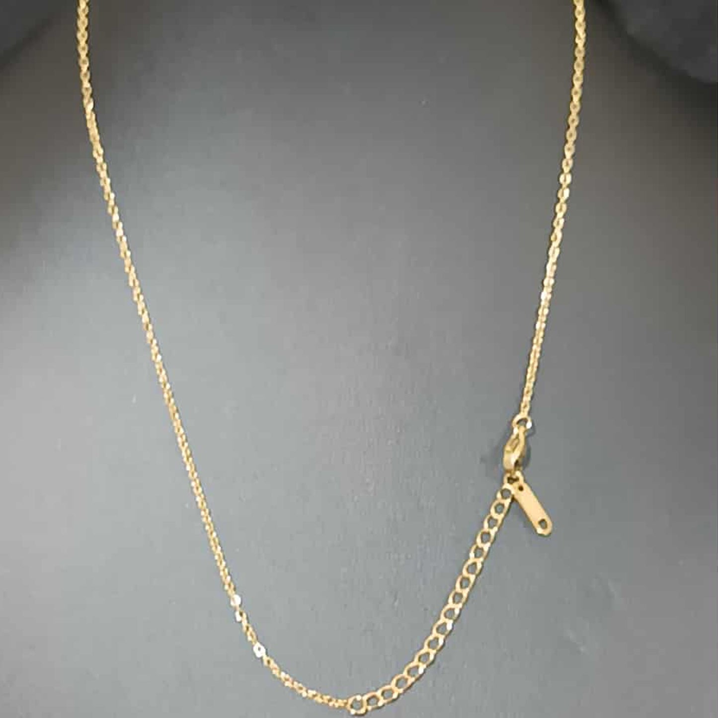 สร้อยคอลายโซ่กลมปรับระดับได้ Y067