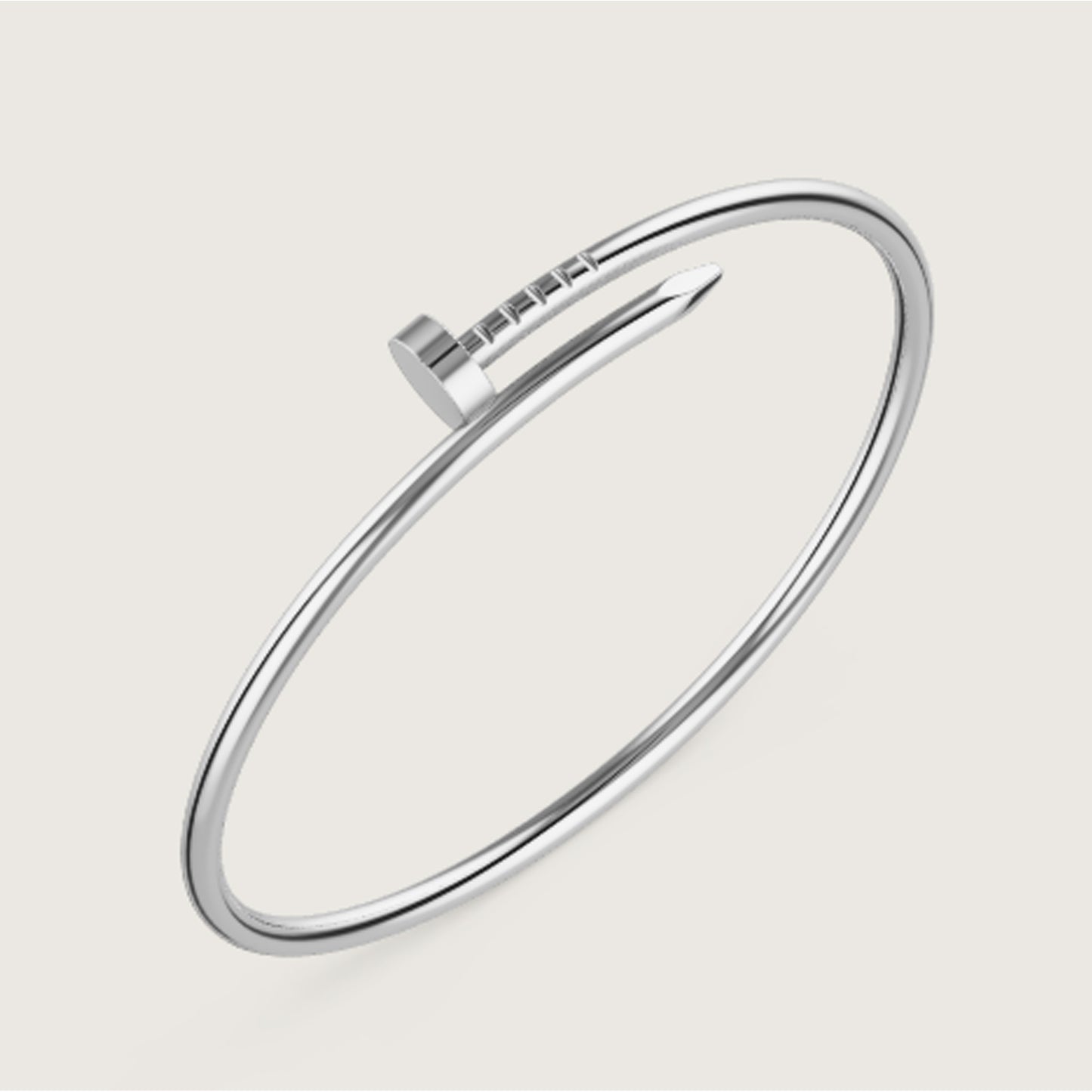 กำไลตะปูสีเงิน Y018