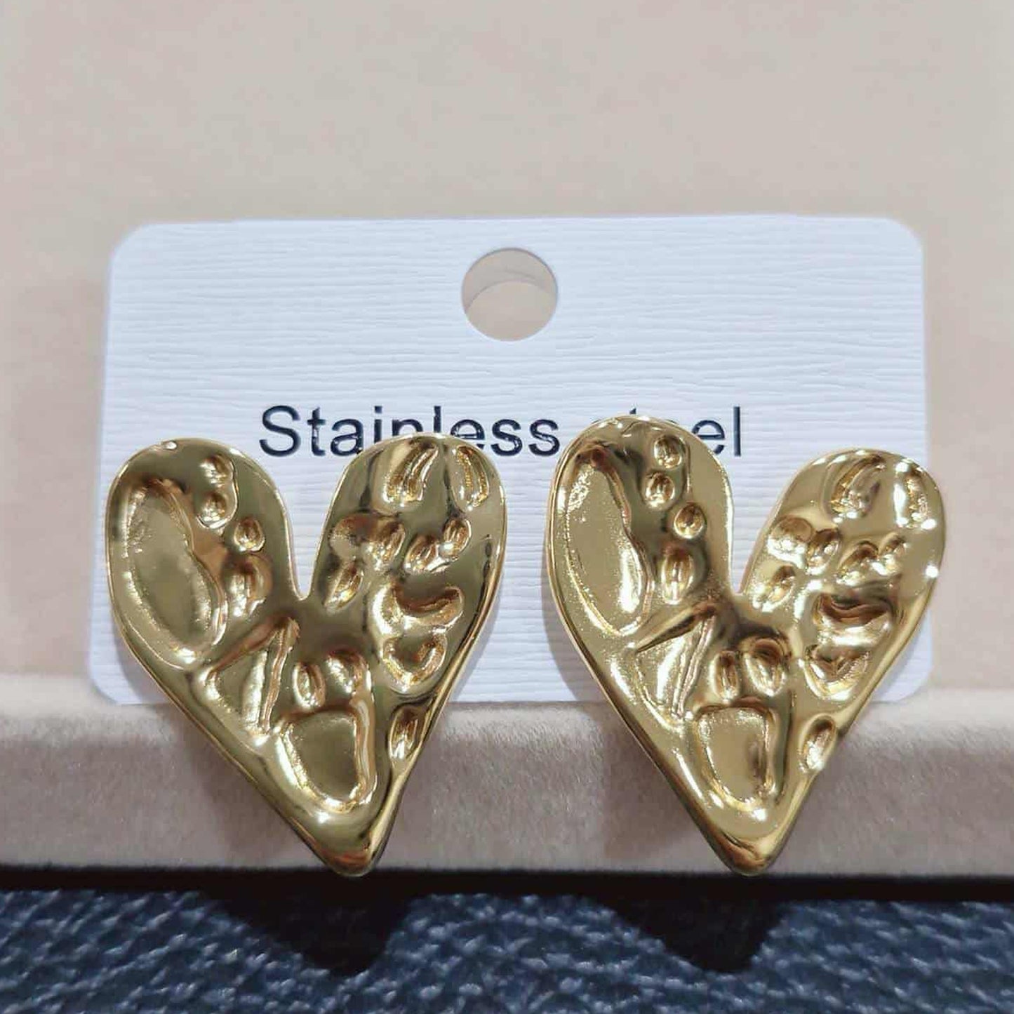 ต่างหูสีทอง คละลาย Y068