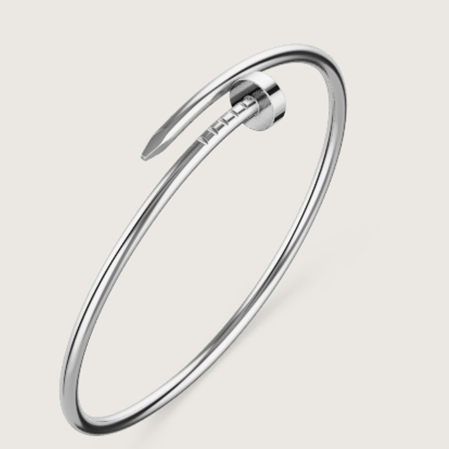 กำไลตะปูสีเงิน Y018