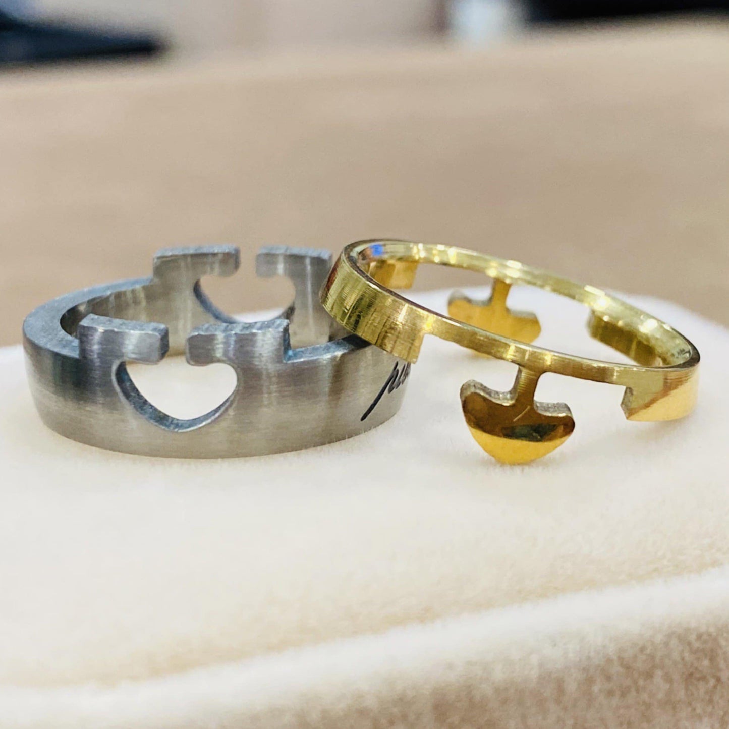 แหวนทูโทนดีไซน์รูปเห็ด Y010