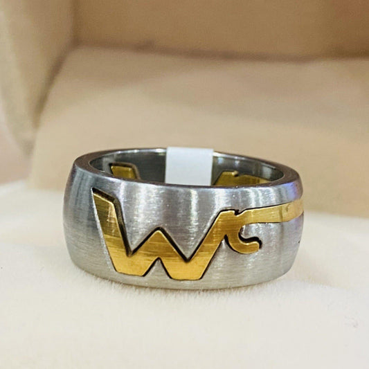 แหวนทูโทนดีไซน์ตัว W Y008